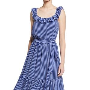 NWOT Michael Kors Blue Flounce Dress